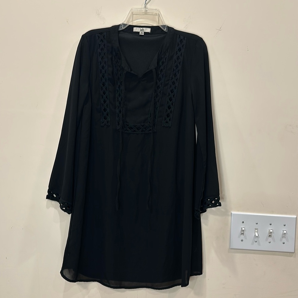 Ya Los Angeles black long sleeve Dress size S